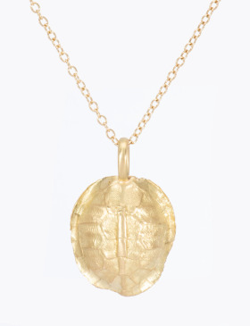 Chrysocolla Turtle Shell Pendant