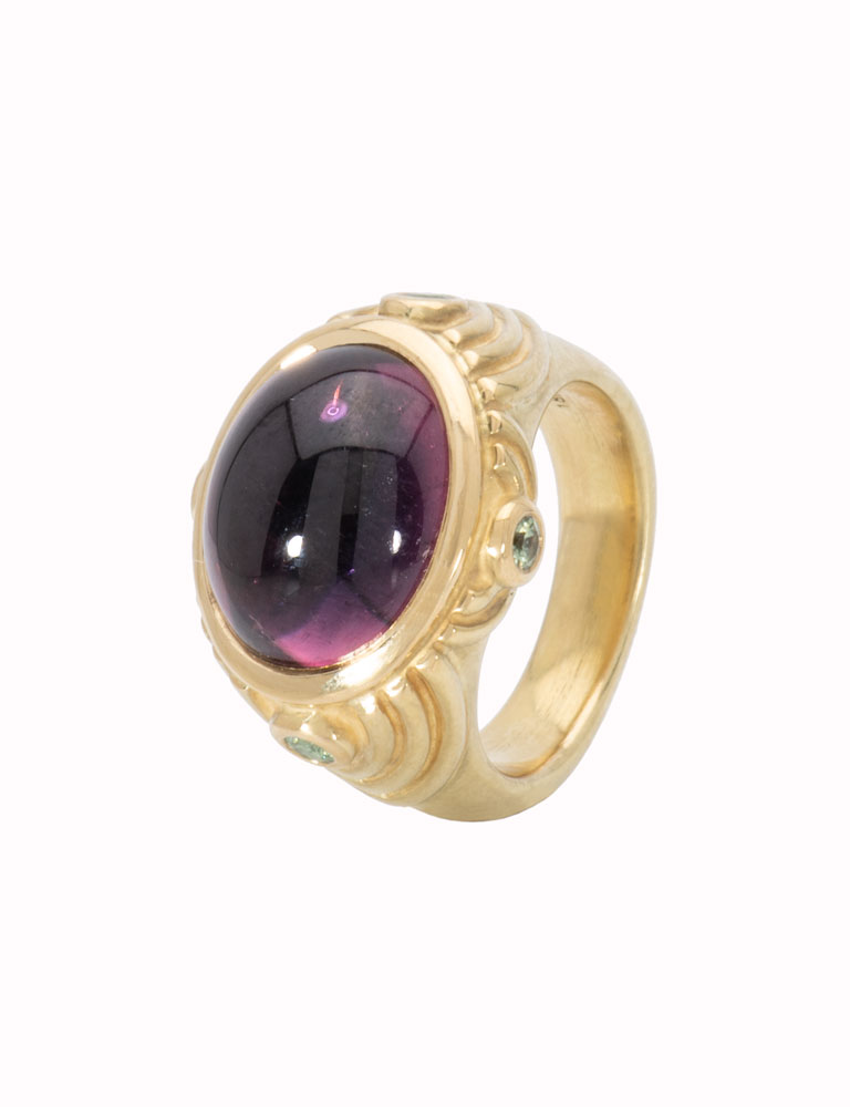 Purple Tourmaline Cortina Ring