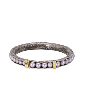 Lavender Pearl Anticlastic Bracelet