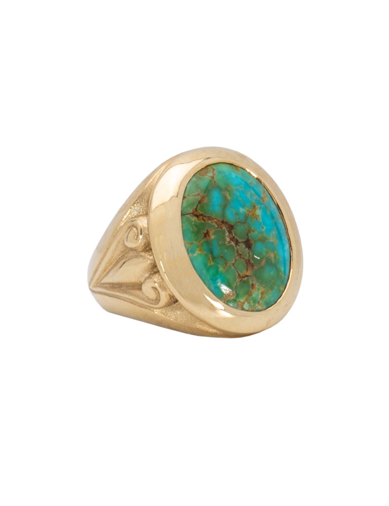 Sonoran Turquoise Scroll Ring