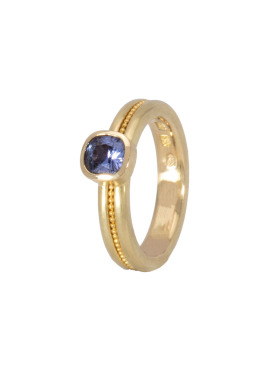 Purple Sapphire Trocadero Ring