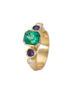 Radiant Emerald Ring