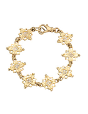 Diamond Santa Fe Cross Bracelet