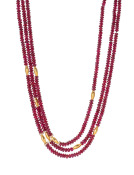 Three Strand Spinel Necklace Main View