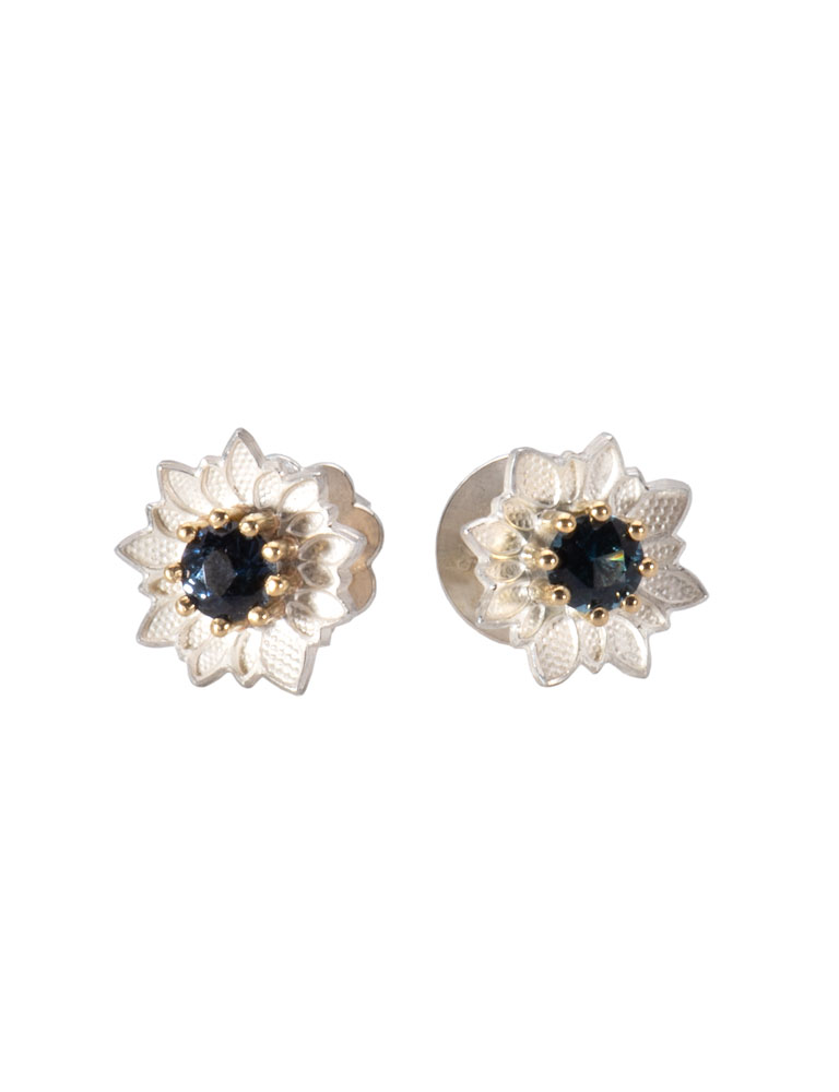 Sapphire Blossom Earrings