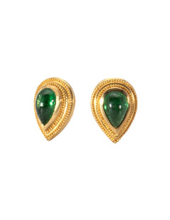 Tsavorite Paisley Earrings