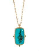 Chrysocolla and Malachite Pendant Main View