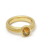 Orange Montana Sapphire Trocadero Ring Main View