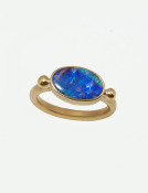 Boulder Opal Ring Main View