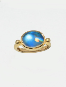 Moonstone Cabochon Ring