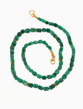 Emerald and 18 Karat Gold Necklace