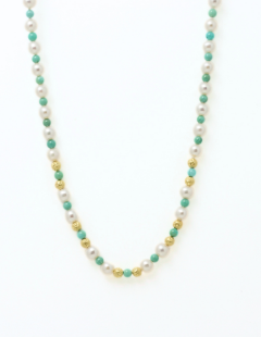 Pearl and Turquoise Necklace