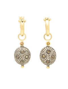 Celestial Pave Oval Drops