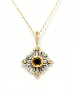 Red Garnet Sophia's Cross Pendant