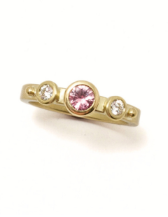 Dusty Pink Sapphire Queen of Cups Ring