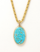 Emerald Valley Turquoise Pendant Main View