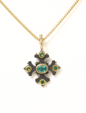 Apatite and Kornerupine Maltese Cross