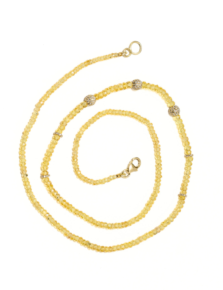 Golden Sapphire Beads