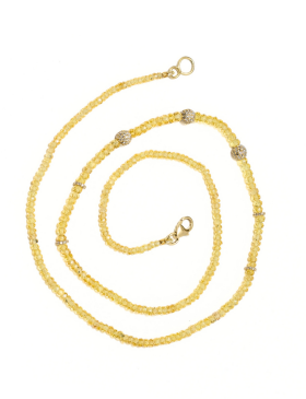Golden Sapphire Beads