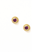 Malay Garnet Earrings Main View