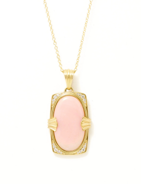  Chasca Pink Peruvian Opal Pendant