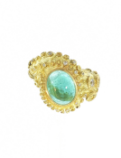 Aquamarine Octopus Ring Main View
