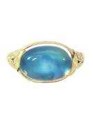 Vine Ring with Blue Moonstone and Diamonds Main View