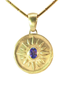 Malina Pendant with Tanzanite and Diamond Main View