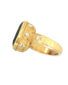 Gaia Black Diamond Ring