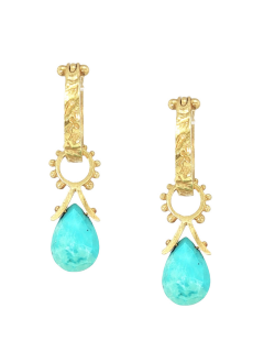 Aria Drops with Turquoise