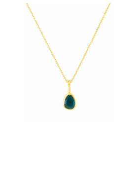 Deep Blue Sapphire Polka Dot Pendant