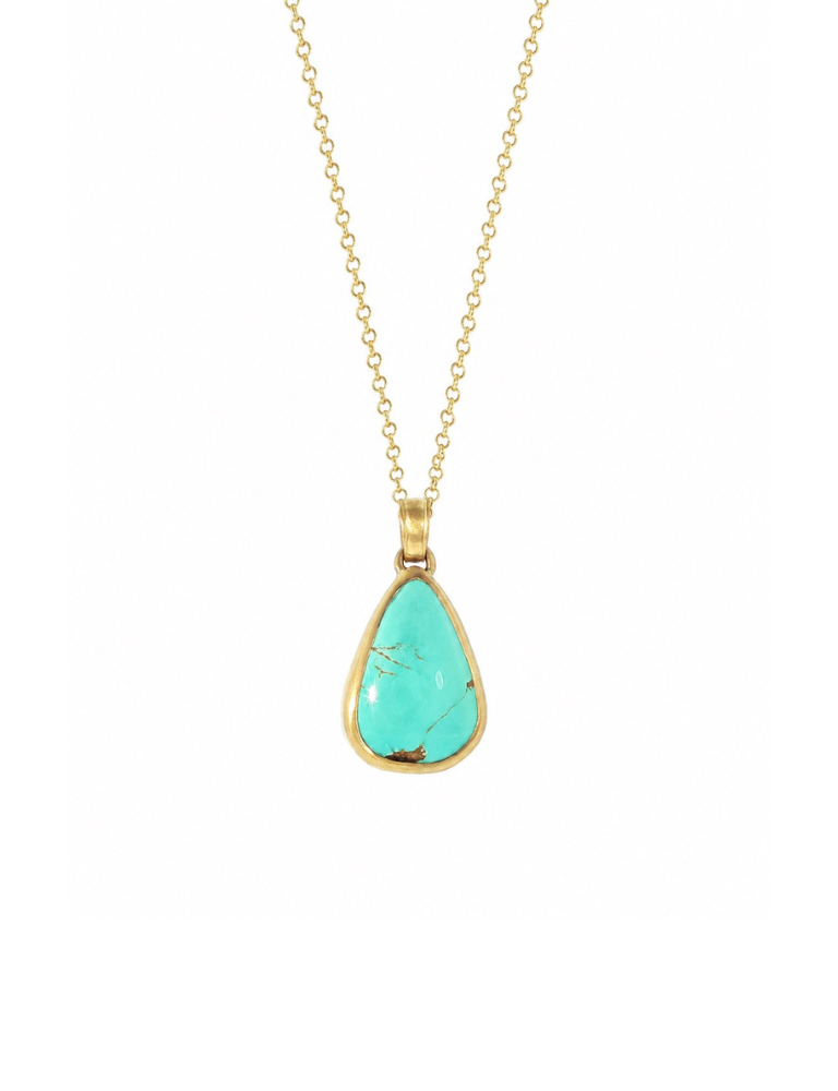 Turquoise Falcon Pendant