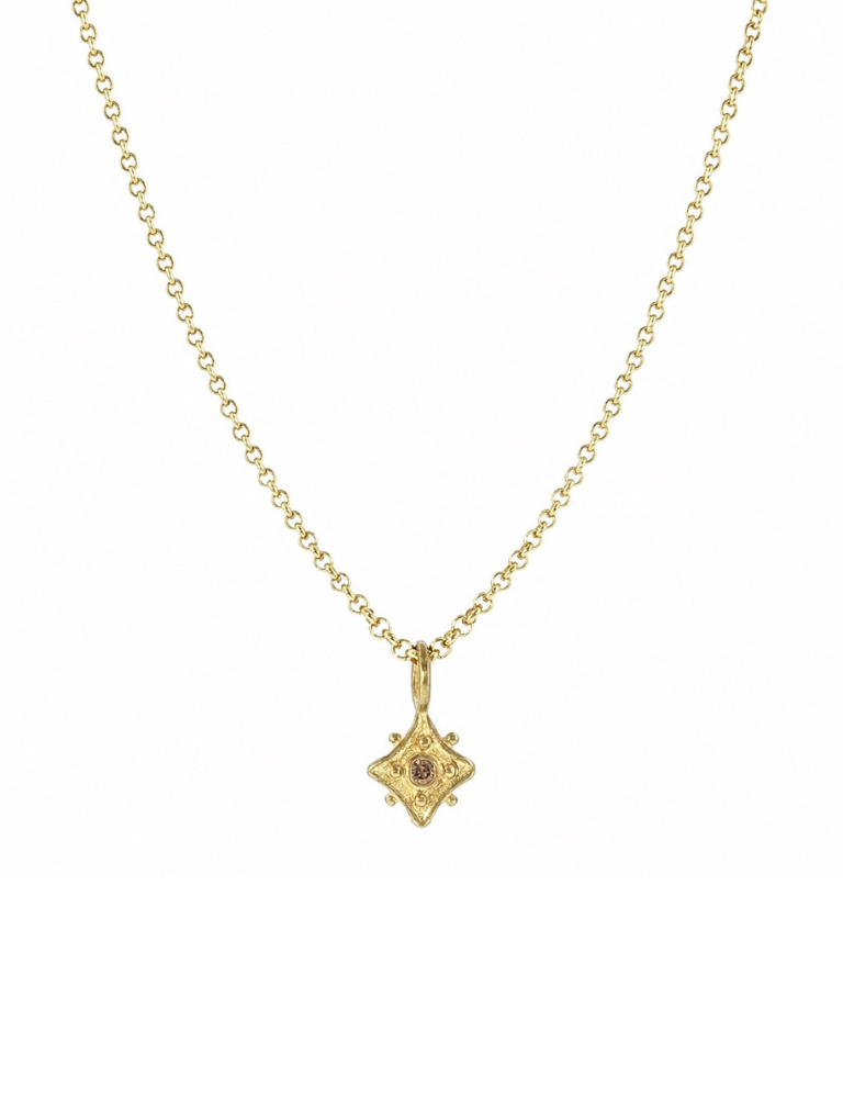Kite Pendant with Cognac Diamond