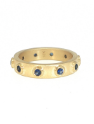 Artemis Band with Blue Sapphires Main View
