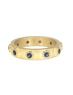 Artemis Band with Blue Sapphires