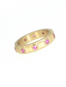 Pink Sapphire Artemis Band Main View