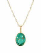 Turquoise Pendant with Cartouche Setting Main View