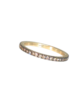 Salt and Pepper Eternity Band