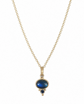 Moonstone and Sapphire Pendant