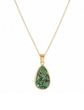Catalina Turquoise Pendant with Zia