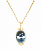 Swan Cameo Pendant Main View