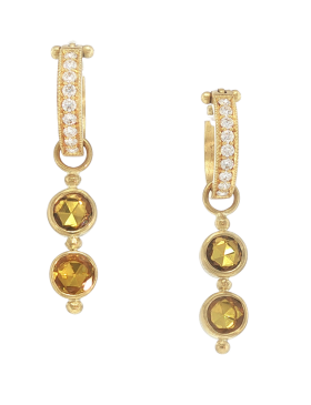 Two Tiered Golden Sapphire Drops