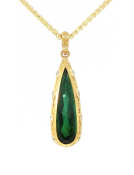 Zelda Pendant with Tourmaline and Diamonds Main View