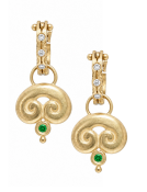 Cloud Drops with Tsavorite Garnets Main View