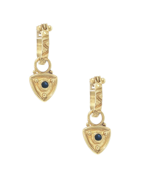Triad Drops with Blue Sapphires