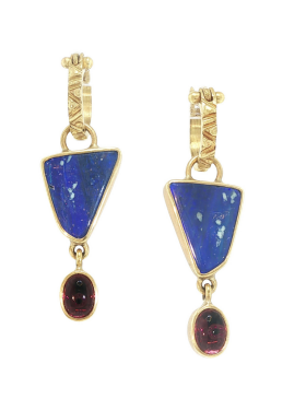 Boulder Opal Drops with Pink Tourmaline