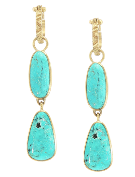 Two Tiered Turquoise Drops