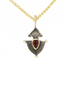 Siren Anchor Pendant with Garnet Main View