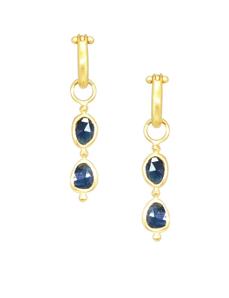 Double Blue Sapphire Drops