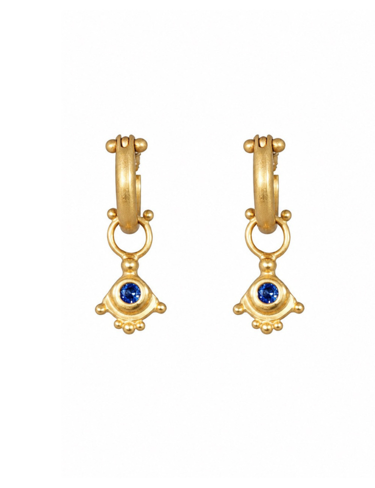 Angelfish Drops with Blue Sapphires